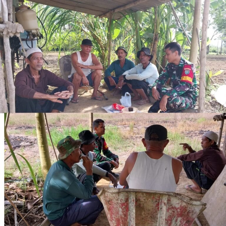 Komsos Humanis, Babinsa Dengarkan Langsung Keluhan Petani di Lhok Guci