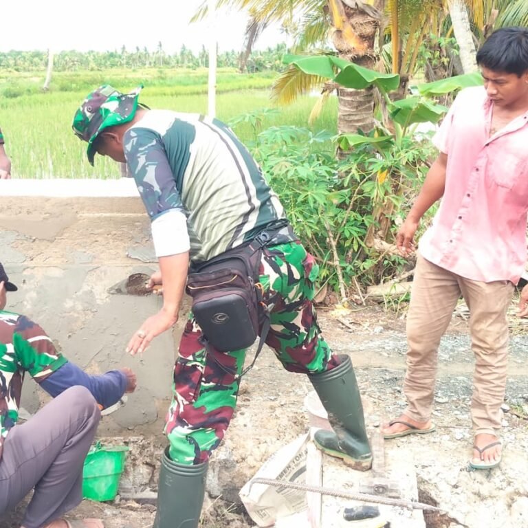 ‎Percepatan Infrastruktur: Pengerjaan Plaster dan Pengacian Dinding Jembatan Garuda Berjalan Lancar