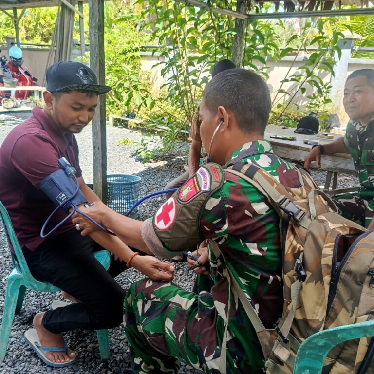 TMMD 128 HSS Hadir untuk Masyarakat: Cek Kesehatan Gratis Hingga ke Pelosok Desa Pantai Ulin