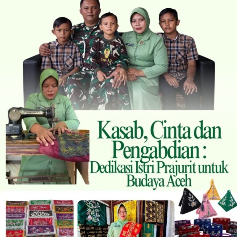 Tangan Terampil Persit Aceh Barat Hidupkan Warisan Kasab dan Ekonomi Lokal