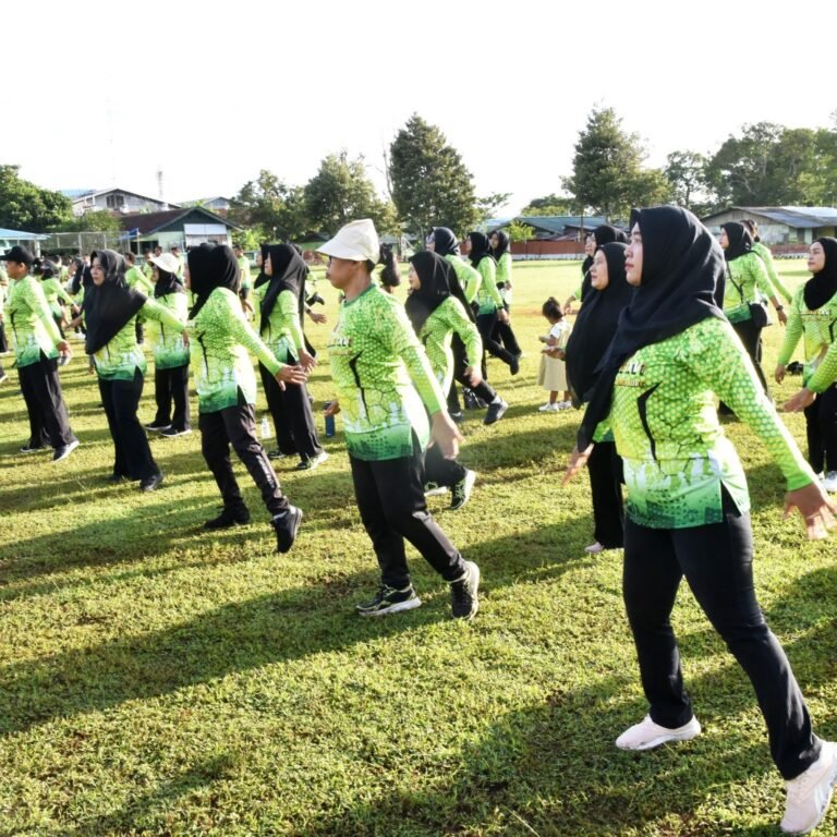 Olahraga Bersama Kodim 1707/Merauke, Tingkatkan Kebugaran dan Soliditas Anggota