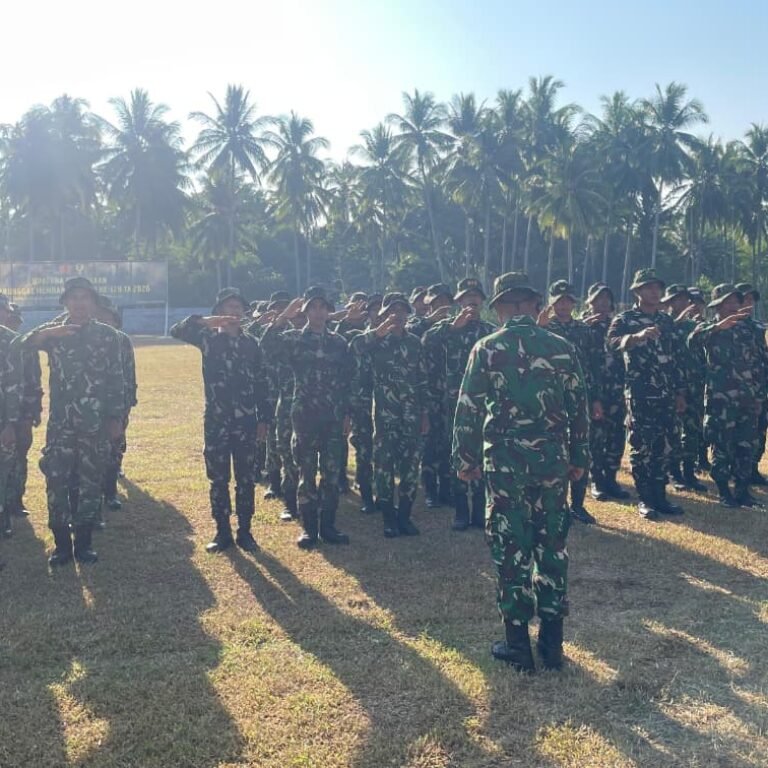 Apel Pagi Satgas TMMD 128 Boalemo Perkuat Koordinasi dan Percepatan Pembangunan Desa Hutamonu