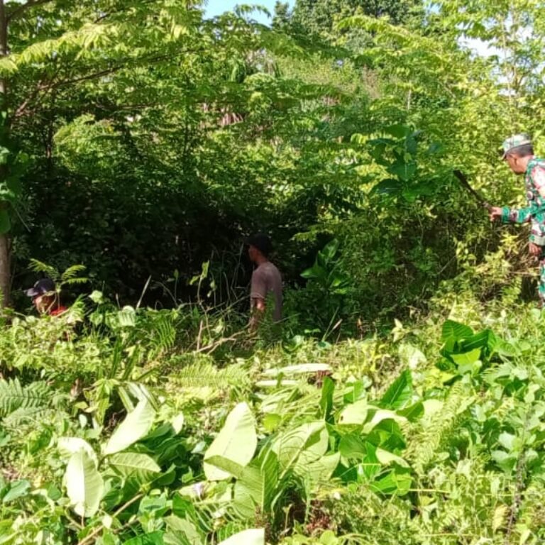Gotong Royong di Simeulue, Parit dan Jalan Dibersihkan dari Sampah