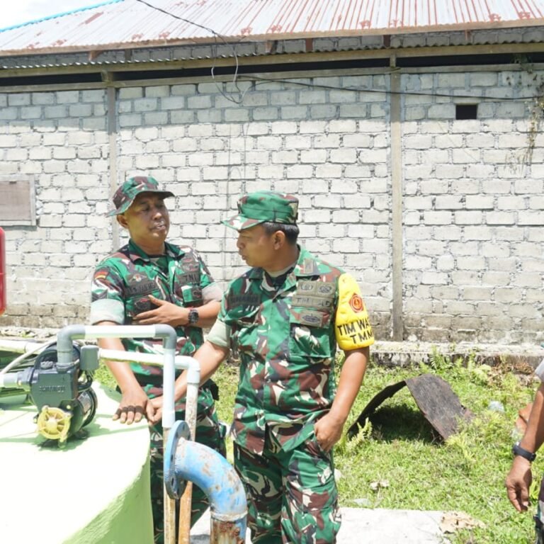 Tim Wasev Tinjau Pelaksanaan TMMD ke-128 di Halmahera Selatan