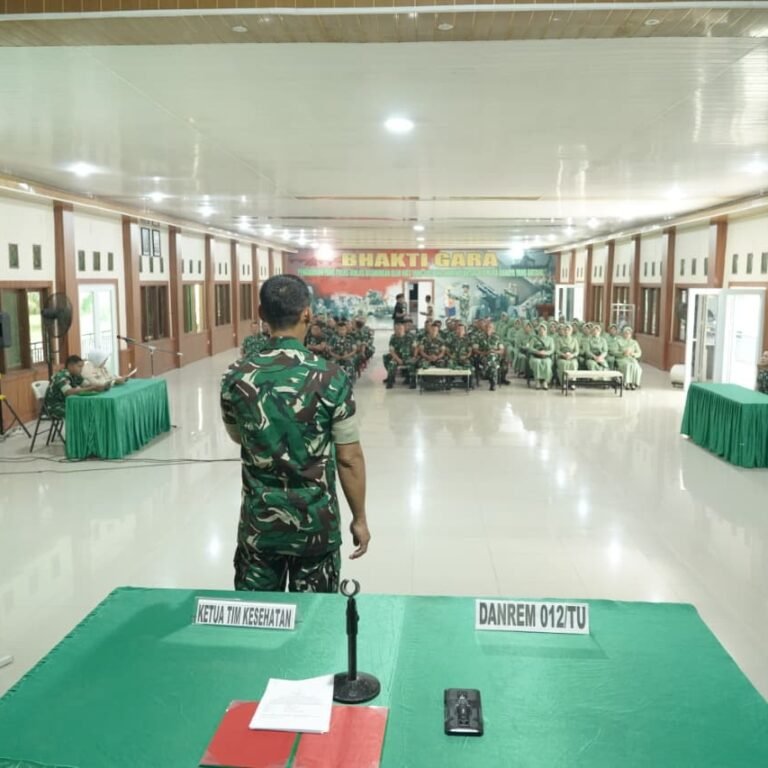 Serbuan EKG Kodam IM Hadir di Korem 012/TU, Deteksi Dini Jaga Kesehatan Prajurit