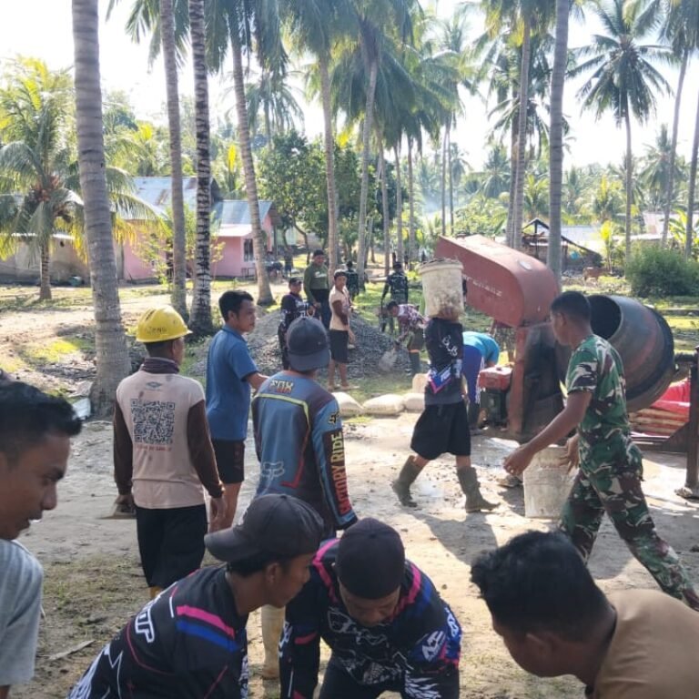 TMMD 128 Buka Akses Ekonomi, Jalan Desa Hutamonu Mulai Terhubung