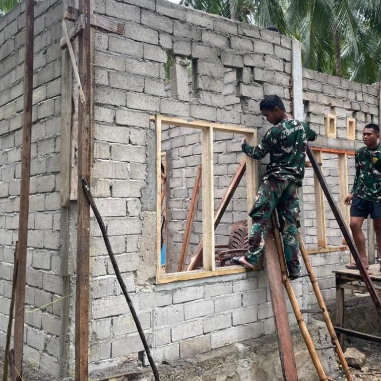 TMMD Boalemo 2026 Percepat RTLH Yansur Sumaila, Rumah Mulai Berwujud