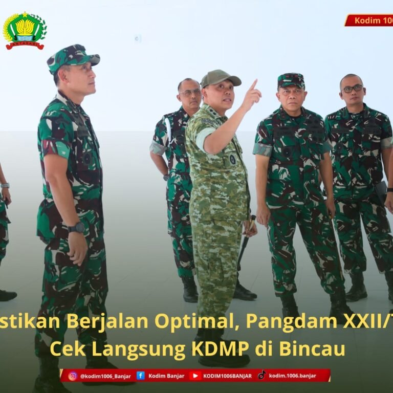 Pastikan Berjalan Optimal, Pangdam XXII/TB Cek Langsung KDMP di Bincau