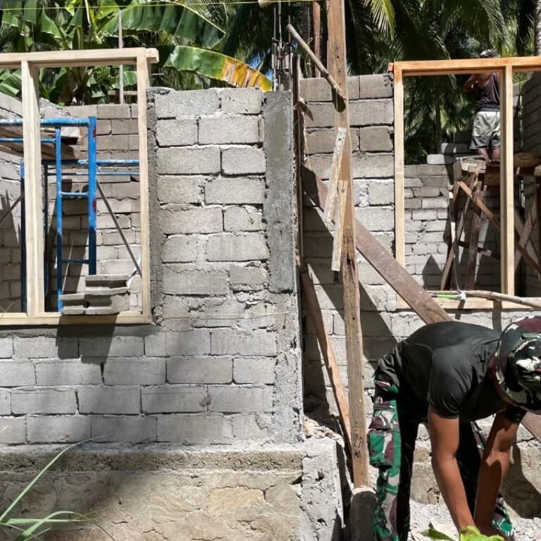 Satgas TMMD Ke-128 Percepat Penyelesaian Rumah Layak Huni Ibu Nina Ma’ruf