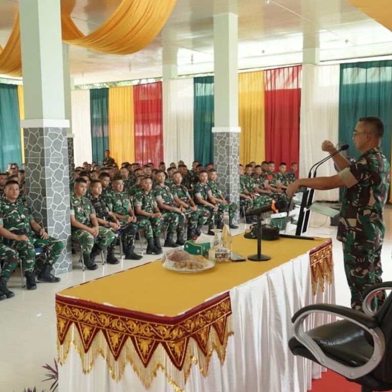 Kunker Pangdam IM ke Yonif 115 Tekankan Kesiapan Satgas Pamtas 2026