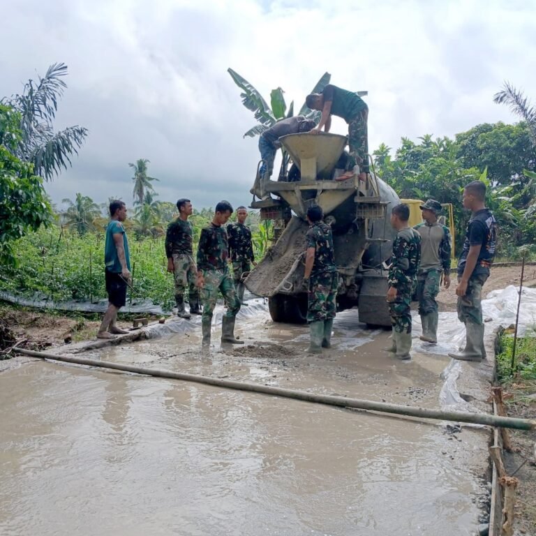 Hari Ke-16 TMMD, Pembangunan Jalan Penghubung Dua Desa Dikebut