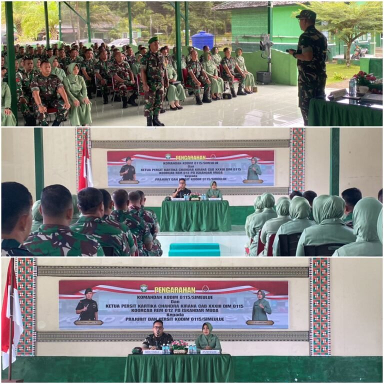 Letkol Arm Qomaruz Zaman Tekankan Larangan Pelanggaran dan Penguatan Etika Prajurit Kodim 0115/Simeulue