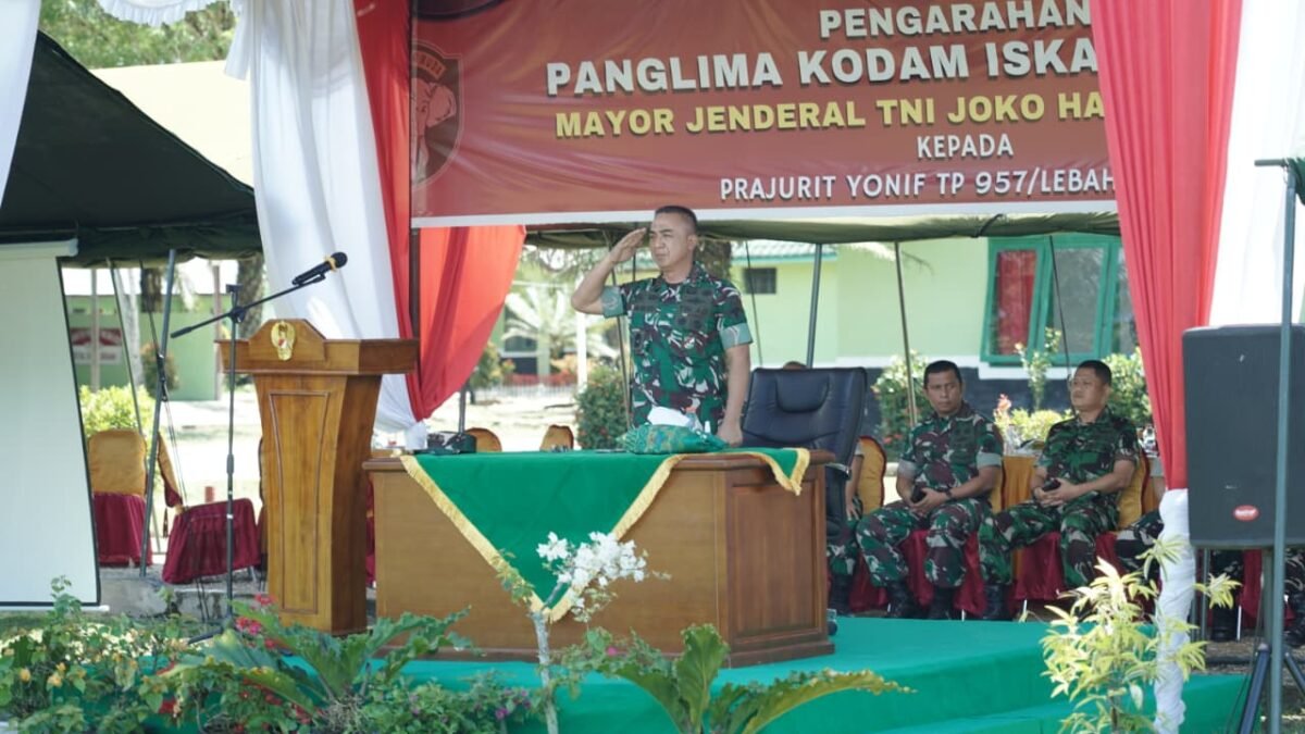 Pangdam IM Evaluasi Kesiapan Yonif TP 957/Leubah Uteun, Soroti Profesionalisme Prajurit