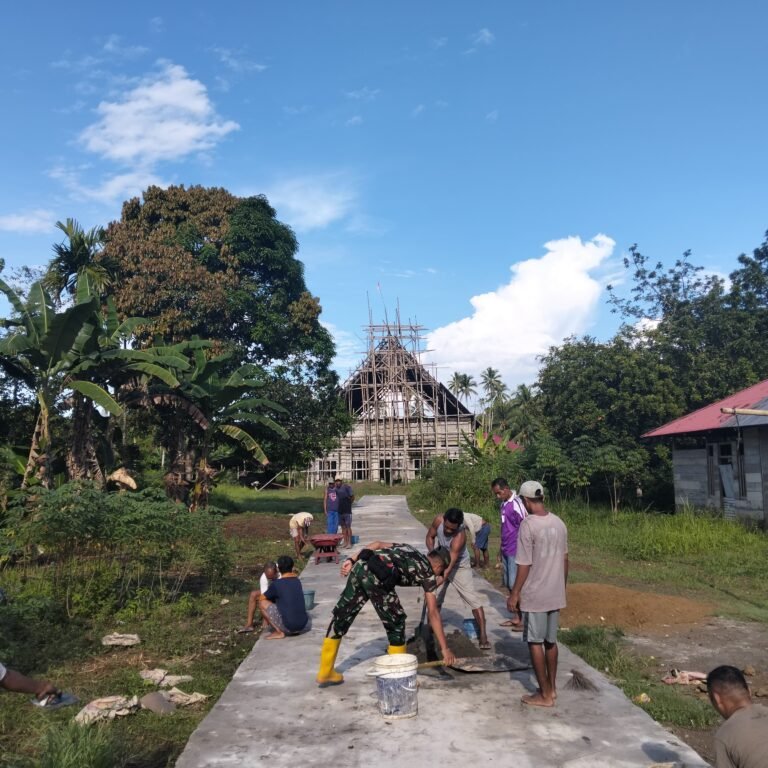 Program TMMD Ke-128 Hadirkan Jalan Baru untuk Dukung Mobilitas Warga Gane Timur