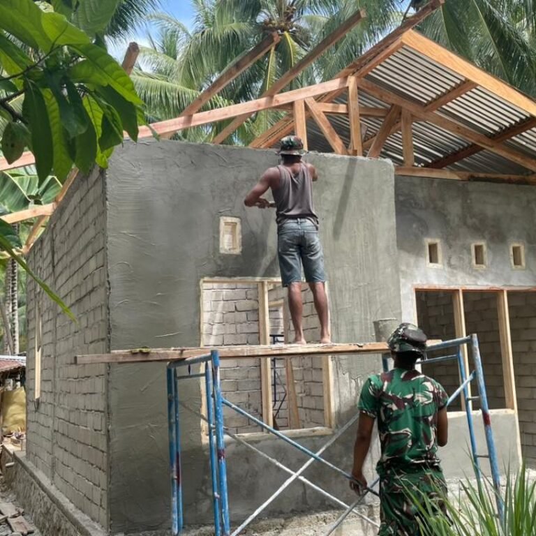 Program RTLH TMMD Boalemo Percepat Penyelesaian Rumah Layak Huni untuk Warga Desa Hutamonu