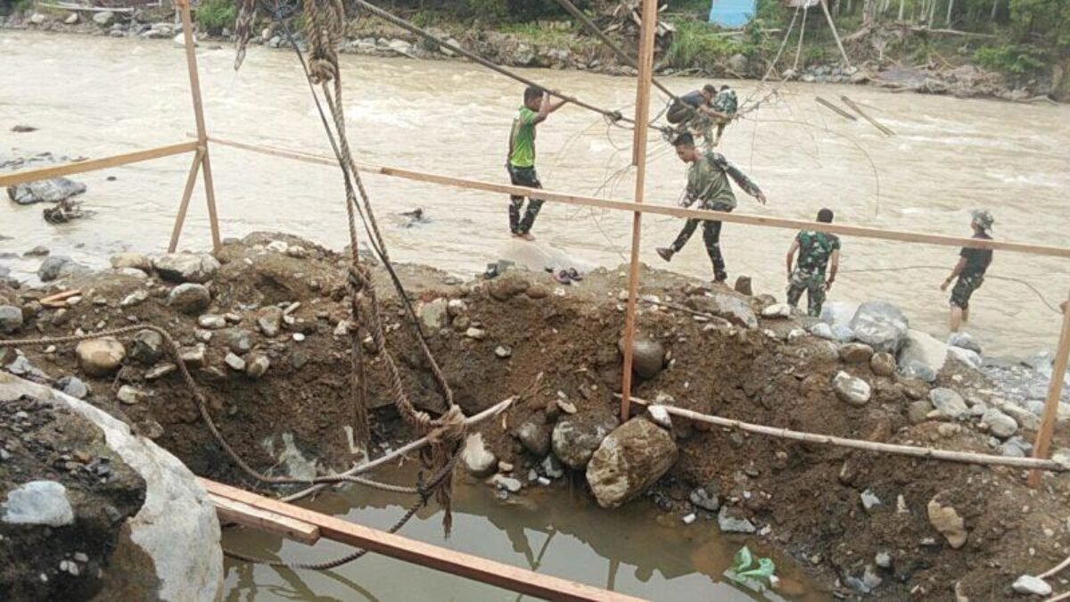 Proyek Jembatan Perintis Garuda Blang Meurandeh–Blang Puuk Berjalan Sesuai Rencana