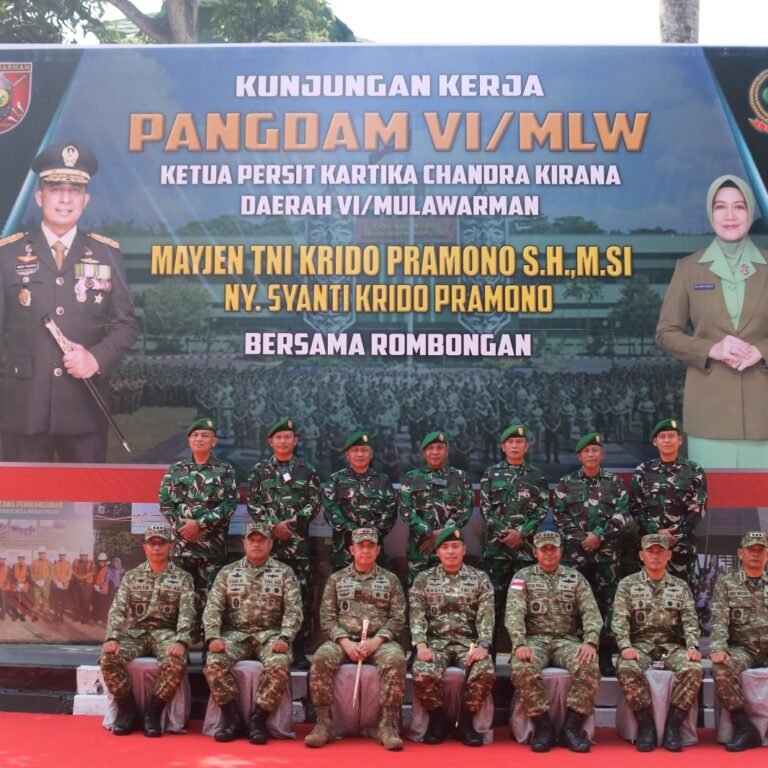 Kunjungan Kerja Pangdam VI/Mulawarman Berlangsung Penuh Semangat di Sangatta