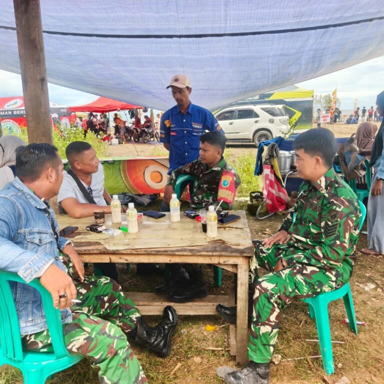 Koramil 1203-13/MHS Bersama Polres Ketapang Laksanakan Pengamanan Fun Race Beach & Land Grasstrack 2026