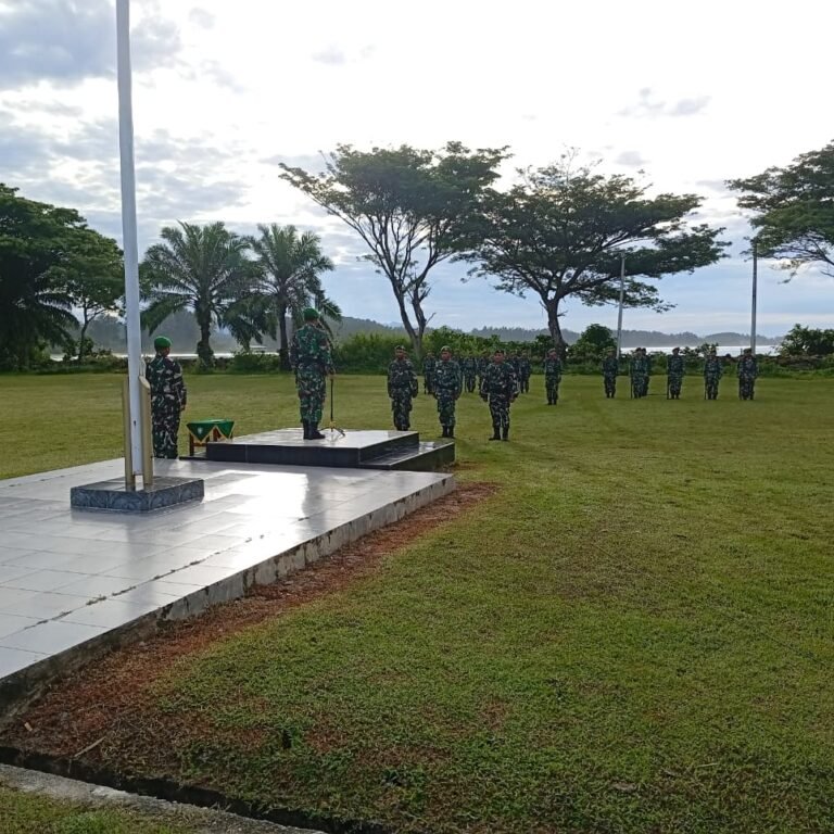 Kodim 0114/Aceh Jaya Gelar Upacara Bendera Mingguan untuk Perkuat Disiplin dan Jiwa Nasionalisme Prajurit