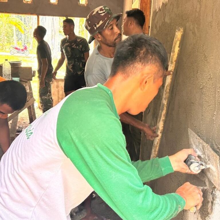 TNI dan Warga Boalemo Kompak Rampungkan Rumah Layak Huni dengan Kualitas Bangunan Terbaik