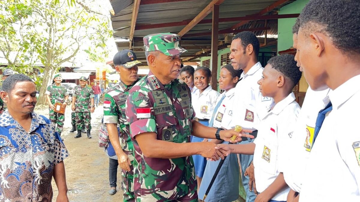 Tinjau Panti Asuhan Abba, Pangdam XXIV/MT Ajak Anak-anak Papua Fokus Pendidikan dan Raih Masa Depan