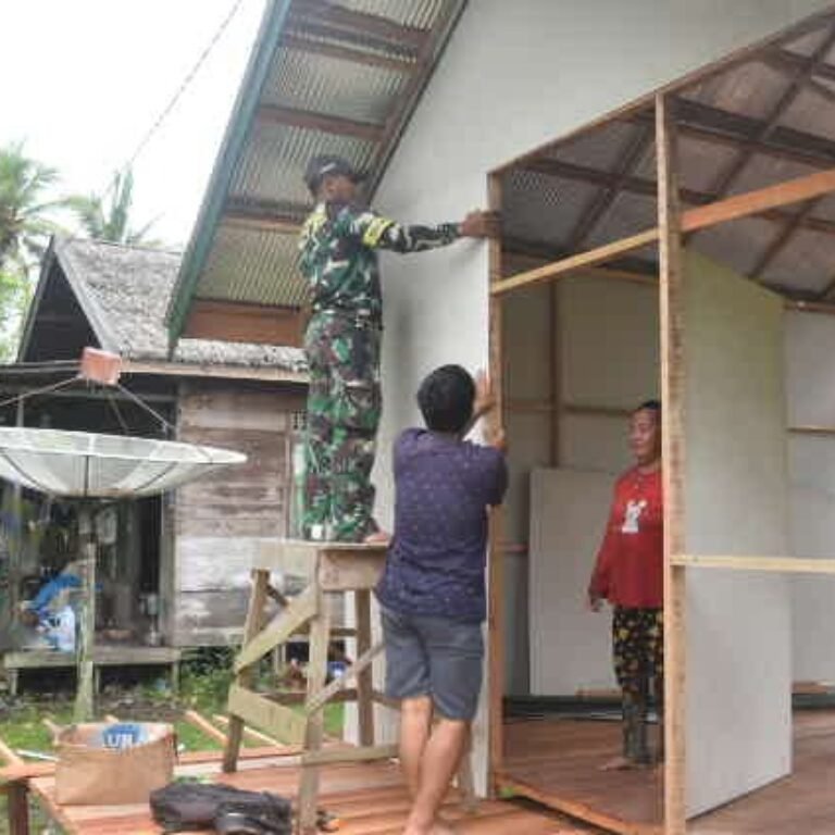 Satgas TMMD 128 Kodim 1003/HSS Terus Genjot Pengerjaan Rehab RTLH