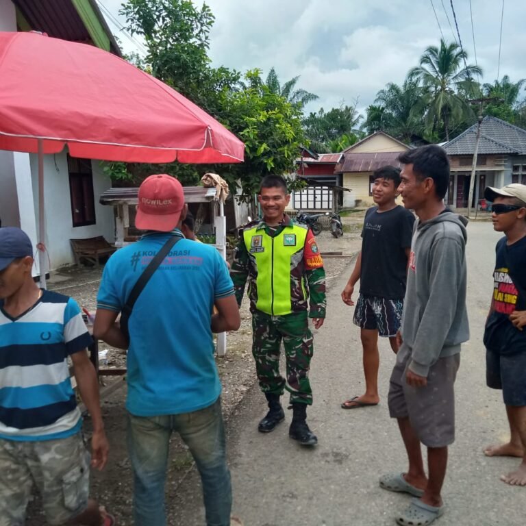 Komsos Babinsa Aceh Barat Perkuat Sinergi TNI dan Masyarakat Desa