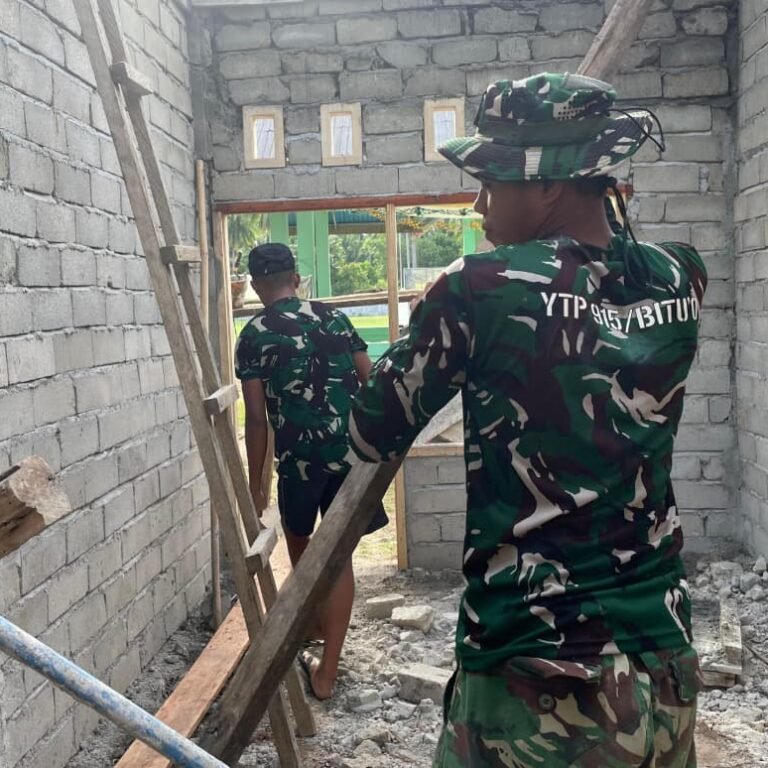 Rumah Impian Ibu Nina Kian Nyata, TMMD Boalemo Fokus Tahap Finishing