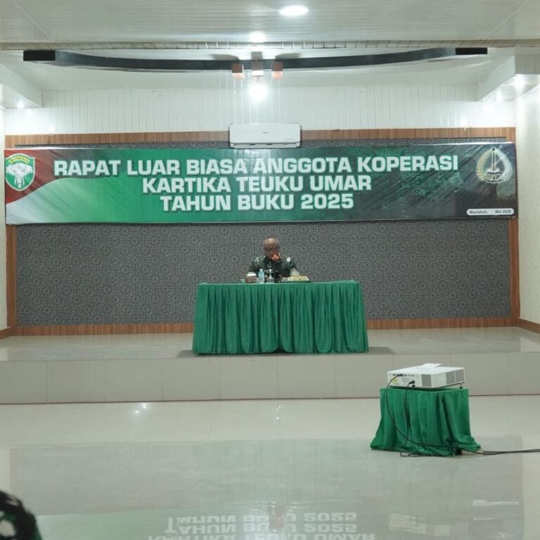 Danrem 012/TU Tekankan Transparansi dan Akuntabilitas Koperasi untuk Kesejahteraan Anggota