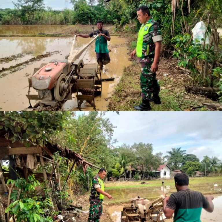 Serda Gunawan Pantau Penggunaan Hand Tractor untuk Percepat Olah Lahan Padi