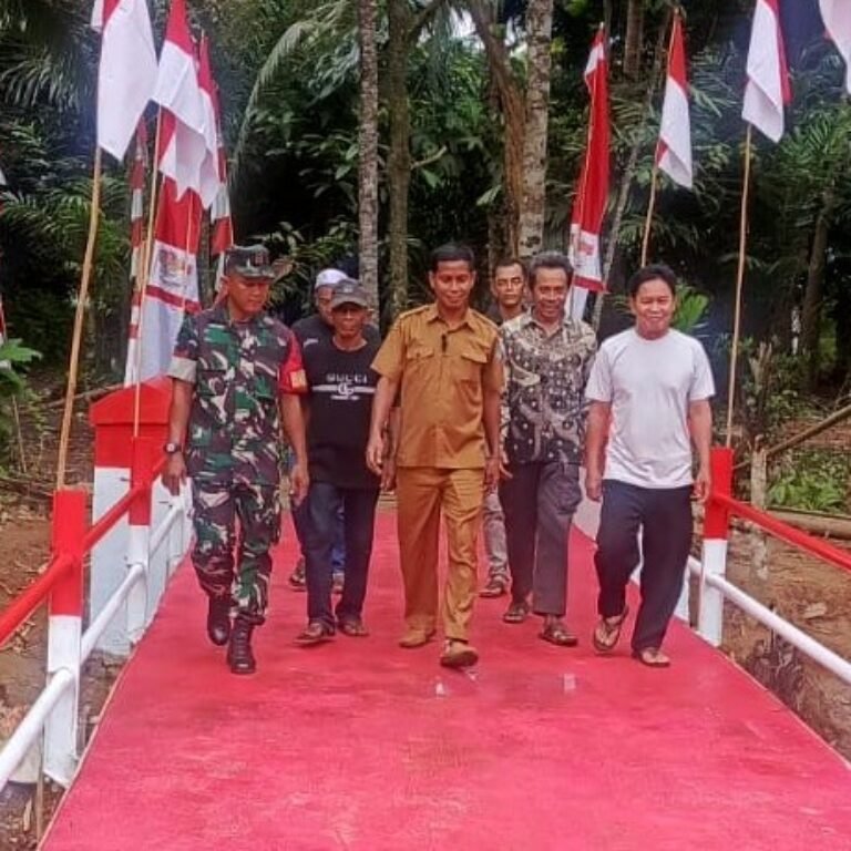 Warga Sambut Antusias Rampungnya Jembatan Garuda di Desa Tabihi