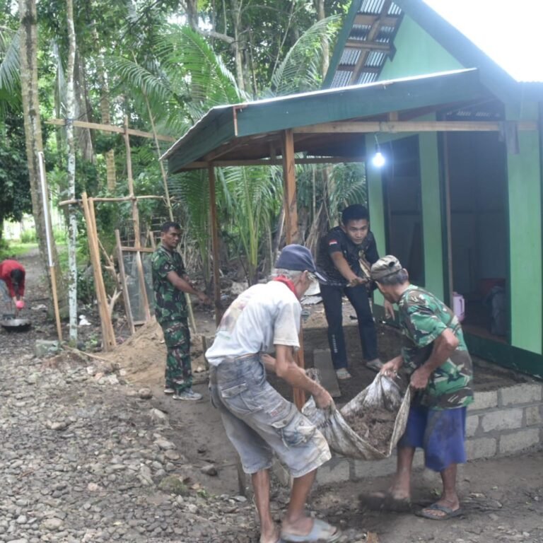 TMMD Ke 128 Kodim 1003/HSS Wujudkan Rumah Sehat dan Nyaman Bagi Warga