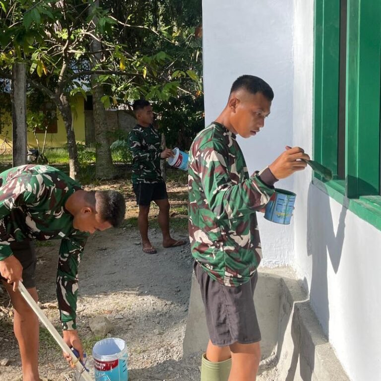 Pembangunan Rumah Bapak Yansur Masuki Finishing Akhir, Satgas TMMD 128 Fokus Penyempurnaan
