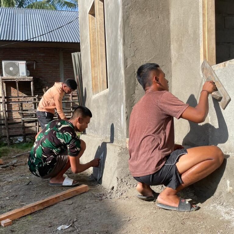 Atap Seng Rumah RTLH TMMD 128 Terpasang Sempurna, Bangunan Kini Lebih Kokoh