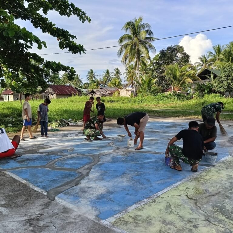 TMMD 128 Dorong Lahirnya Atlet Voli Muda dari Desa Foya Kecamatan Gane Timur