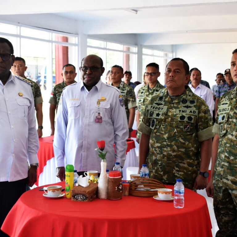 Dandim 1707/Merauke Ikuti Launching 1.061 Koperasi Merah Putih Bersama Presiden Prabowo