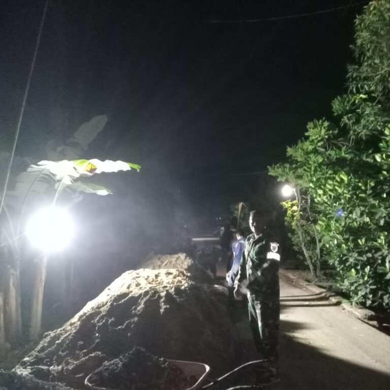Kodim 1001/HSU-BLG Percepat Pembangunan Jembatan Penghubung Desa Tuhuran dan Tangkawang