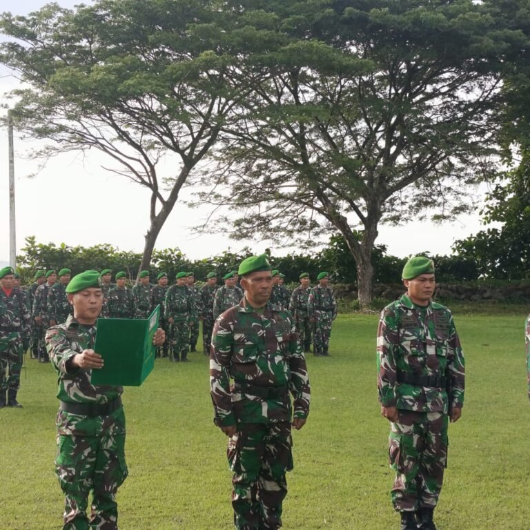 Kodim 0114/Aceh Jaya Gelar Upacara Bulanan, Dandim Tekankan Disiplin dan Loyalitas Prajurit