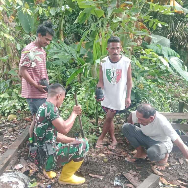 TMMD 128 Hadirkan Penghijauan, Ribuan Pohon Ditanam di Desa Lalubi dan Sekitarnya