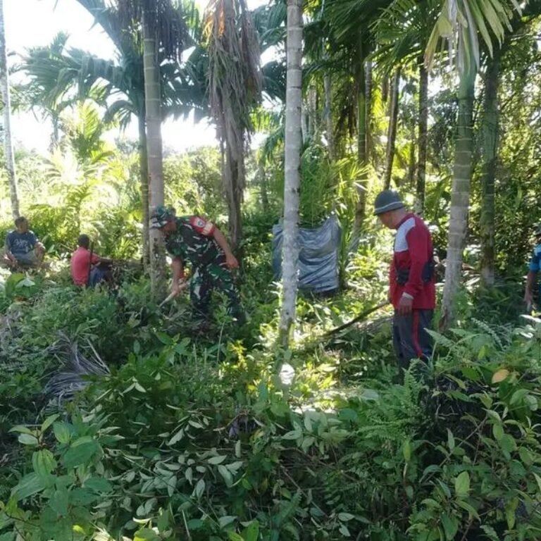 Kopda Mardi Ajak Warga Simeulue Gotong Royong Bersihkan Lahan KDKMP di Desa Silengas