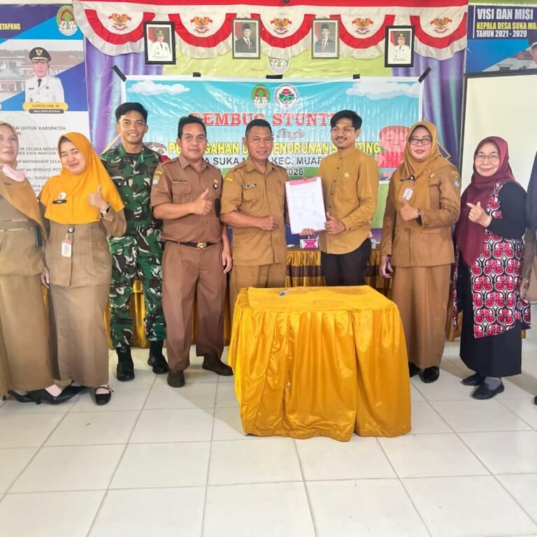 Babinsa Koramil 1203-12/Delta Pawan Hadiri Kegiatan Rembug Stunting di Desa Sukamaju