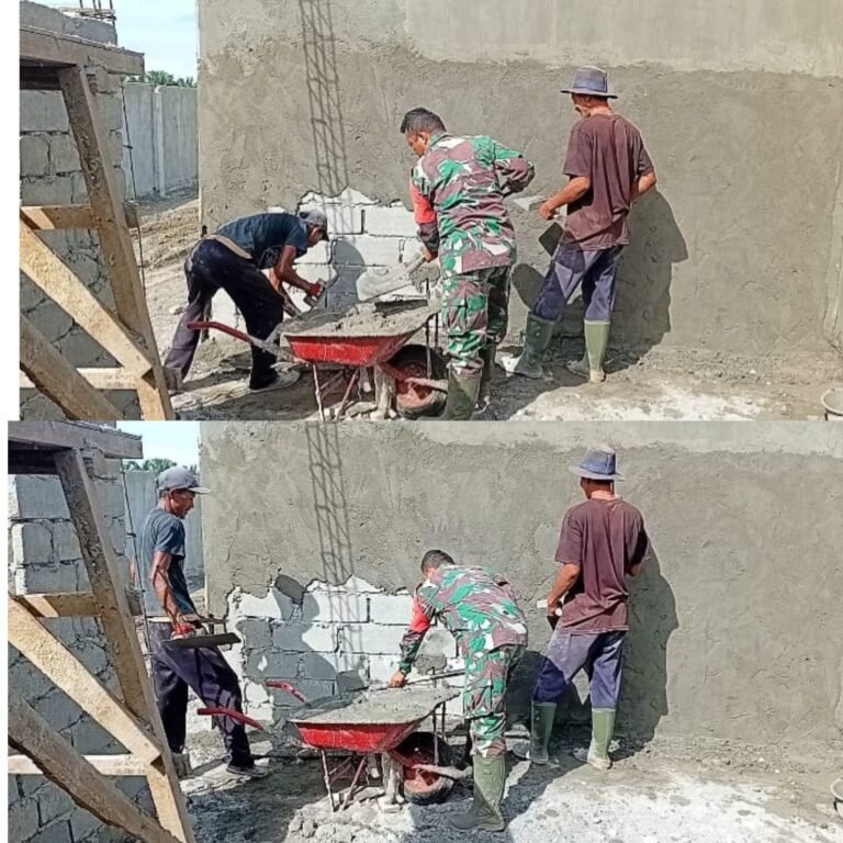 Babinsa Posramil 05/Pante Ceureumen Tunjukkan Kepedulian Lewat Aksi Sosial di Desa Binaan