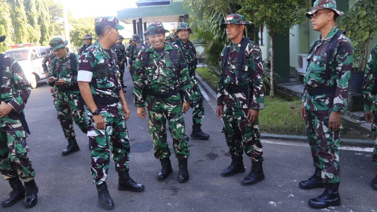 Kodim 1006/Banjar Asah Kemampuan PAM Rute VVIP Lewat Simulasi Pengamanan di Banjarbaru