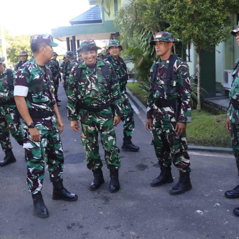 Kodim 1006/Banjar Asah Kemampuan PAM Rute VVIP Lewat Simulasi Pengamanan di Banjarbaru