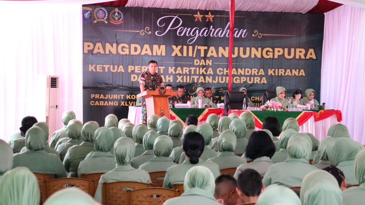 Kunjungan Kerja Pangdam XII/Tanjungpura Disambut Hangat Dandim 1203/Ketapang Beserta Anggota