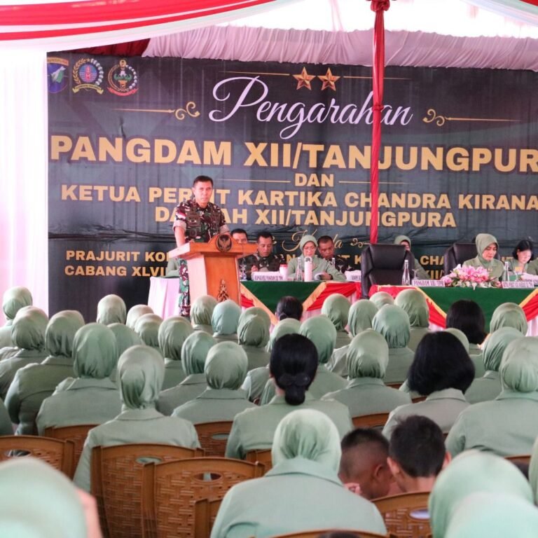 Kunjungan Kerja Pangdam XII/Tanjungpura Disambut Hangat Dandim 1203/Ketapang Beserta Anggota
