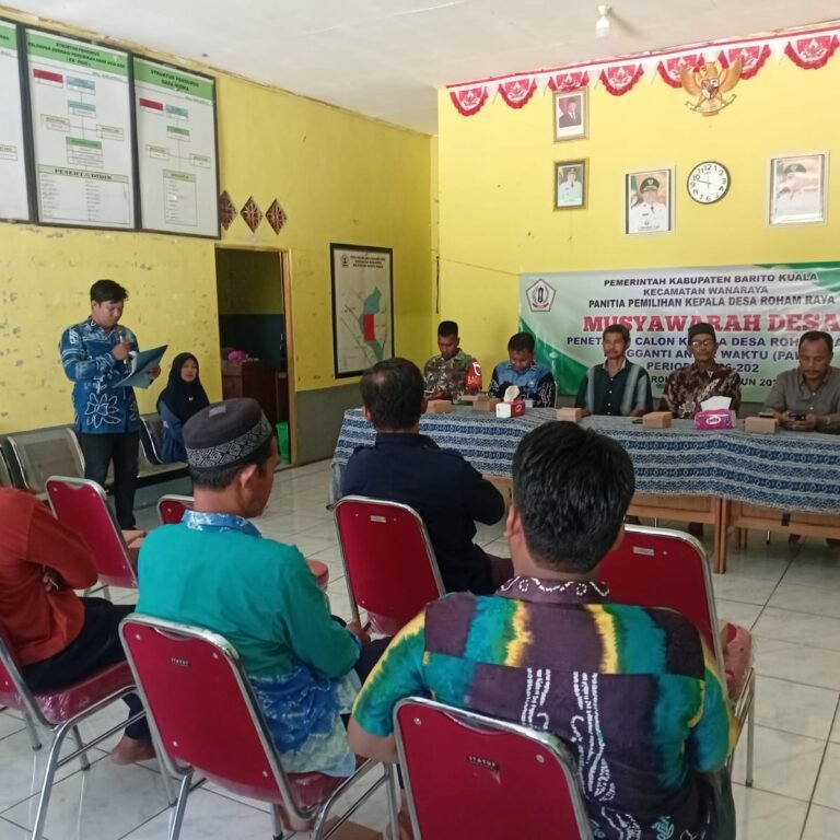 ‎Sinergitas Unsur Terjaga, Desa Roham Raya Sukses Tetapkan Calon Kepala Desa Pengganti Antar Waktu