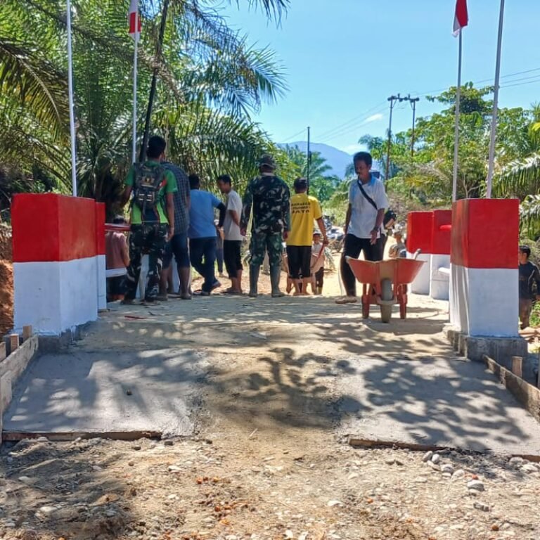 TNI AD Bangun Jembatan Aramco di Kluet Timur dan Bakongan, Warga Aceh Selatan Bersyukur