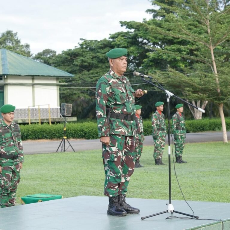 Korem 012/Teuku Umar Gelar Upacara Bendera, Perkuat Disiplin dan Nasionalisme Prajurit