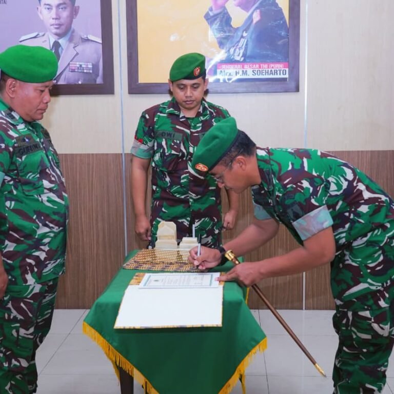 Kodim 0808/Blitar Gelar Sertijab Danramil dan Perwira Staf untuk Penyegaran Organisasi